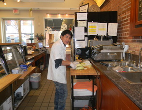 Roman preparing food