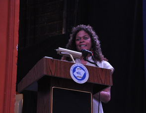 Toni Zimmer, head of the League of Women Voters.
