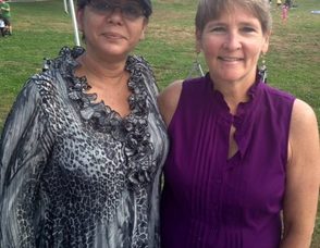 Mickey Wagner of West Orange Cares and Denise Esposito of Downtown West Orange Alliance