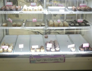 Some of the selection available at Ava's Cupcakes.