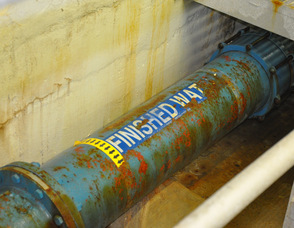 Finished water on its way to Newton.