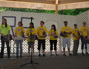 Volunteers honored at the event.
