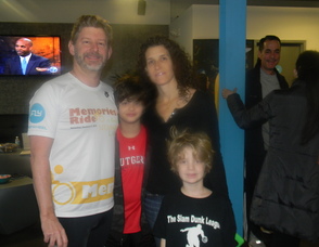 Lewis Goldberg and his family, whose mother was the subject of Glass's first video