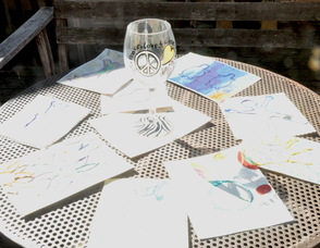 Pieces of art, which will be incorporated into the latest HOW Global mural.