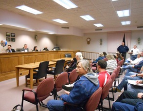 Andover Township meeting filled to capacity with residents and local police on October 22.