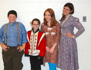 Local children "strike up the band"