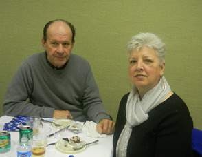 Pat Myer and her husband at the lunch