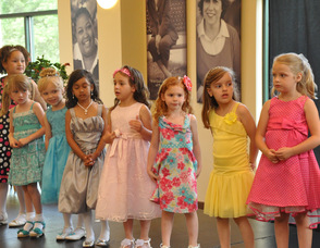 Little Miss Newton Contestants wait for the results.