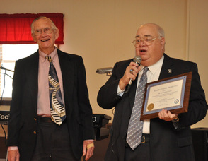 Mayor Paul Crowley with Dr. Richard Scott.
