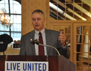 United Way Board Chair, Bruce Tomlinson.