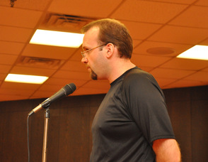 Resident Wayne Levante inquires about auto-debit payments for Water and Sewer Bills.