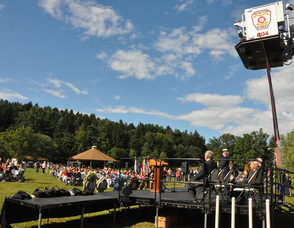 The crowd taking their seats at the event.