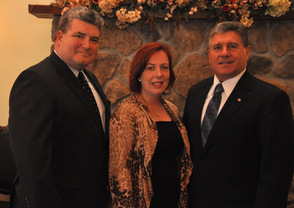 Gary Chiusano (right) with State Senator Steve Oroho, and Assemblywoman Alison Littell-McHose.