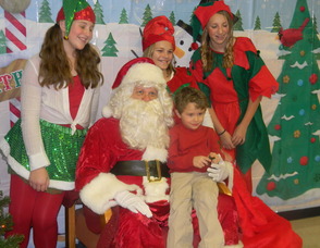 Michael Sennello with Santa