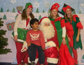 Children with Santa