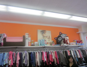 clothes in the store