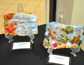 Sea-inspired Polymer Clay Art by Karen Amberg Ruzycki.