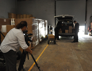 Filming at Extreme Energy Solutions.
