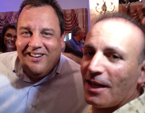Bader Qarmout at the GOP Convention in Tampa, with New Jersey Governor, Chris Christie.