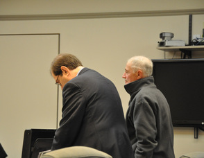 Michael Stabile with his attorney, Charles Lorber.
