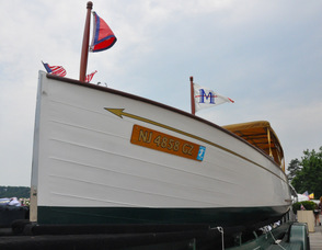 "Golden Years" takes a break on the Lake Mohawk Boardwalk.