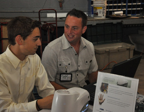 Todd Healy talks to a client about the importance of high antioxidant levels.
