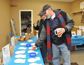 Max and Mary Rueda sample Garlic.