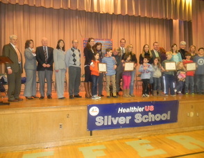 Elected offcials, stduents and teachers