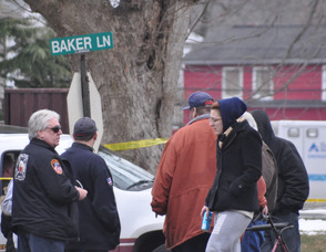 Family and friends of Clyde Schimanski, including his father, wait for news.