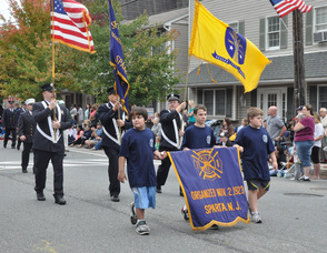 Sparta Fire Department's Color Guard.
