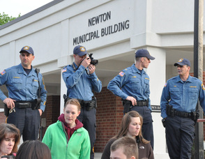 Newton Police Officers Sergeant Dean Coppolella,Detective Joseph D'Annibale, Lieutenant Robert Osborn, and Detective Thomas Tosti.  