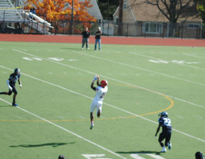 Columbia wide receiver Emmanuel Grant making a leaping catch