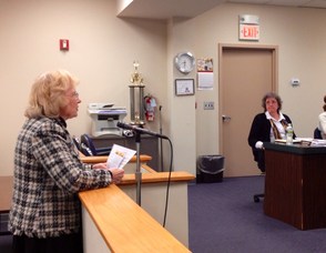 Katherine Little Addresses the Council 