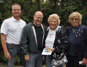 From left to right: Bob White, Brian McNeilly, Betty Harris, and Marijane Brandan.
