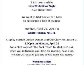 World Book Night New Providence Flyer
