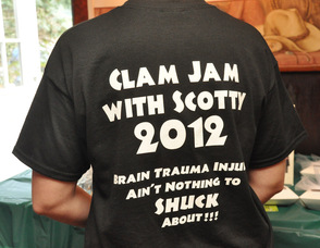 The back of one of the t-shirts at for the event.