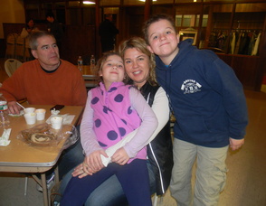 Anita Bamford and her son Jack and daughter Alex