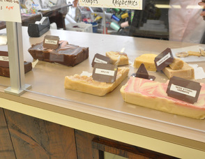Various flavors of Grammy's fudge.