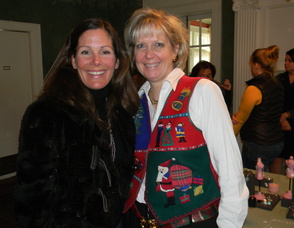 Fortnightly Club President Terry Andrews with board member Lori Dahl