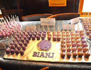 Cake pops donated by 'Heatherly Sweets.'