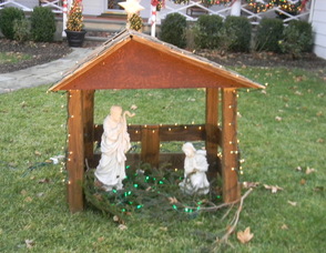 The Nugent's nativity scene