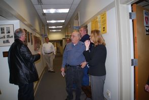 Meeting in the Hallway