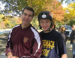 Summit PAL board member Matt Deegan with his son Seamus