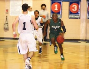 Moving down court