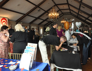 Vendors and brides meet up at the Lake Mohawk Country Club.