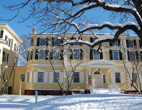 Winter at Liberty Hall Museum.