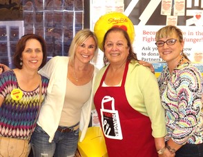Karen Carnevale, Jessica Glicker, Pat DeFinis and Cynthia Cumming of the Holy Trinity West Orange Food Pantry