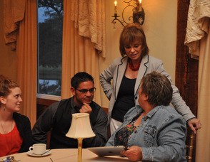 Gail Phoebus among supporters at the Farmstead Golf & Country Club.