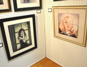 Portraits, including Marilyn Monroe, by Denise M. Cohen.