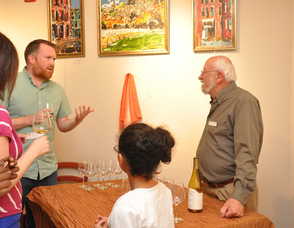Gene Ventimiglia from Ventimiglia Winery, with Rob Yaskovic and his family. 